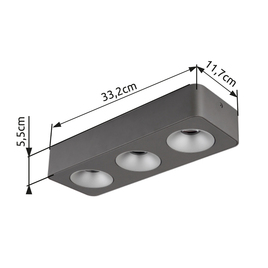 Globo - LED Stropní svítidlo LED/14W/230V 11,7x33,2 cm
