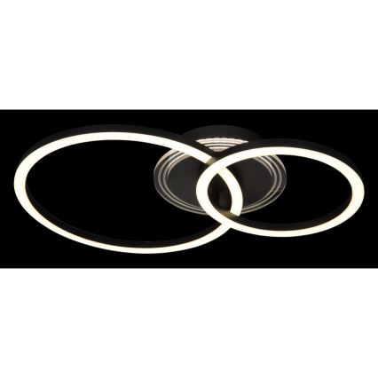 Globo - LED Stropní svítidlo LED/30W/230V 2700/4500/6500K pr. 33x50 cm černá