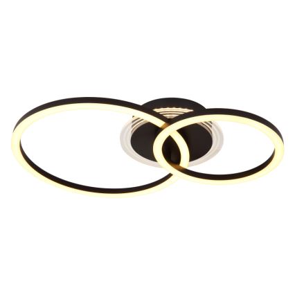 Globo - LED Stropní svítidlo LED/30W/230V 2700/4500/6500K pr. 33x50 cm černá