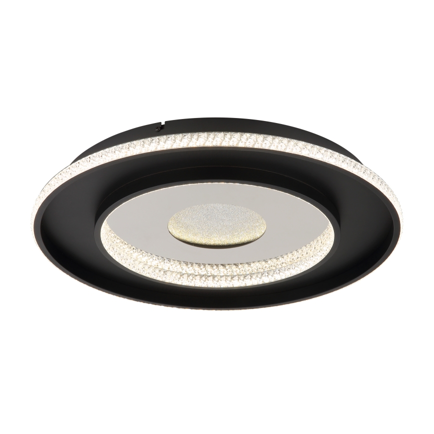 Globo - LED Stmívatelné stropní svítidlo LED/30W/230V 2700-6500K pr. 52,5 cm černá + dálkové ovládání