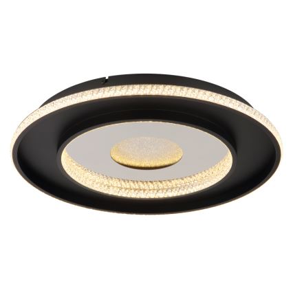 Globo - LED Stmívatelné stropní svítidlo LED/30W/230V 2700-6500K pr. 52,5 cm černá + dálkové ovládání