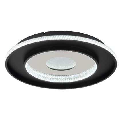 Globo - LED Stmívatelné stropní svítidlo LED/30W/230V 2700-6500K pr. 52,5 cm černá + dálkové ovládání