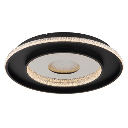 Globo - LED Stmívatelné stropní svítidlo LED/30W/230V 2700-6500K pr. 52,5 cm černá + dálkové ovládání