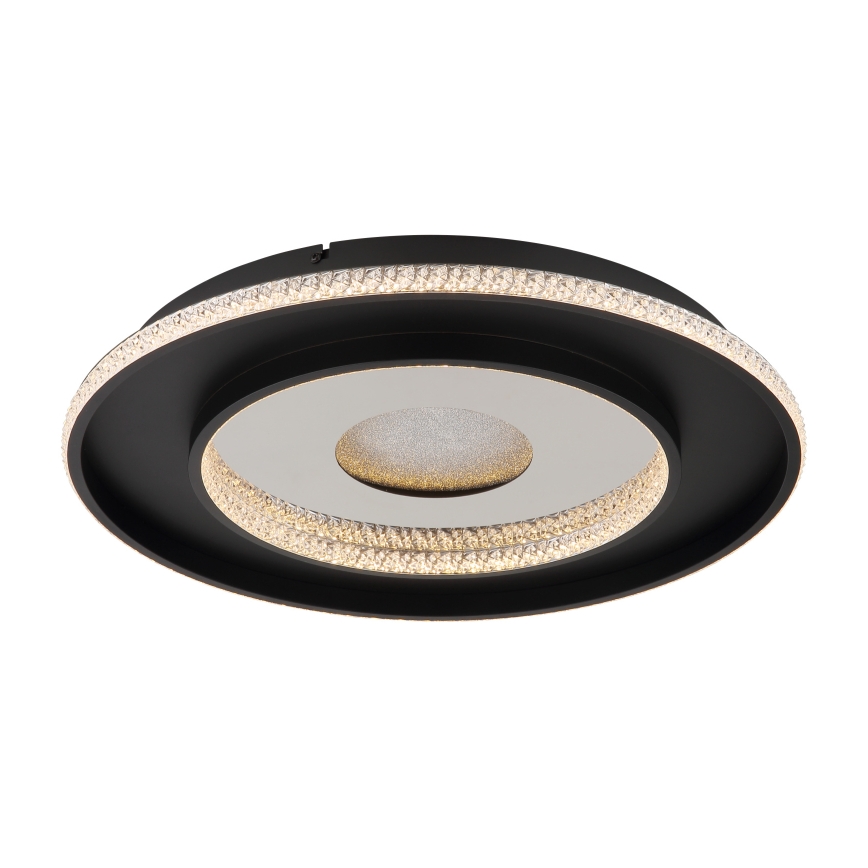 Globo - LED Stmívatelné stropní svítidlo LED/30W/230V 2700-6500K pr. 52,5 cm černá + dálkové ovládání