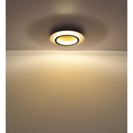 Globo - LED Stropní svítidlo LED/24W/230V 3000/4000/6500K pr. 35 cm černá