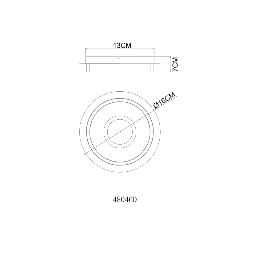 Globo - LED Stropní svítidlo LED/8W/230V 3000K pr. 16 cm
