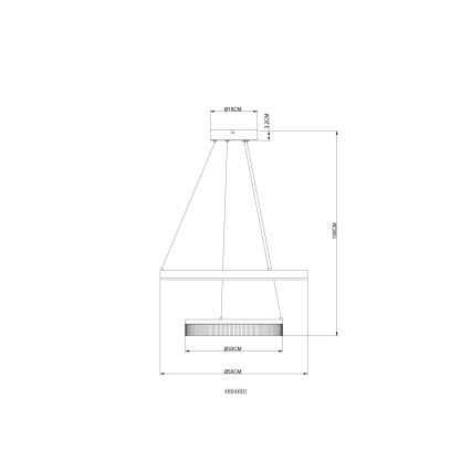 Globo - LED Lustr na lanku LED/30W/230V 3000K