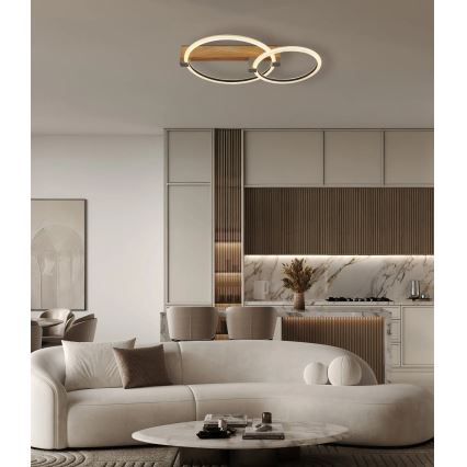 Globo - LED Stropní svítidlo LED/24W/230V 3000K 58x38 cm béžová
