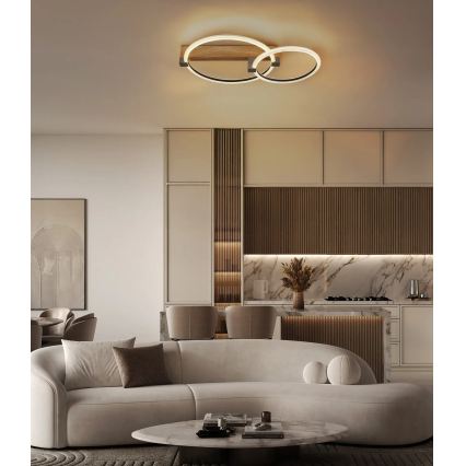 Globo - LED Stropní svítidlo LED/24W/230V 3000K 58x38 cm béžová