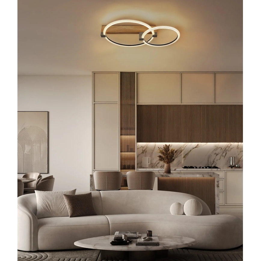 Globo - LED Stropní svítidlo LED/24W/230V 3000K 58x38 cm béžová