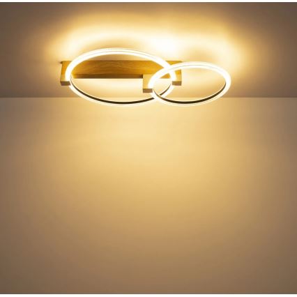 Globo - LED Stropní svítidlo LED/24W/230V 3000K 58x38 cm béžová