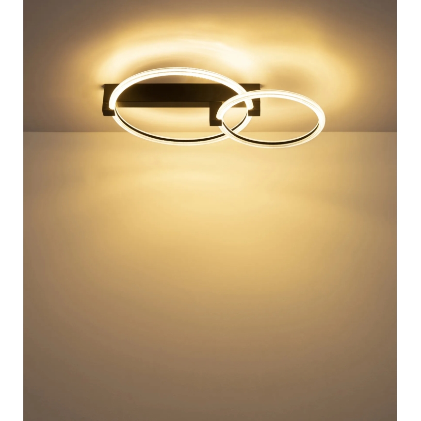 Globo - LED Stropní svítidlo LED/24W/230V 3000K 58x38 cm černá