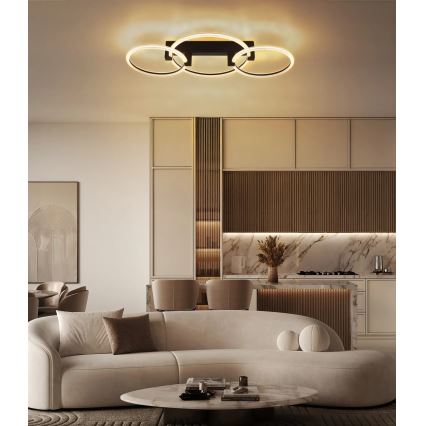 Globo - LED Stropní svítidlo LED/40W/230V 3000K 76,1x38 cm černá
