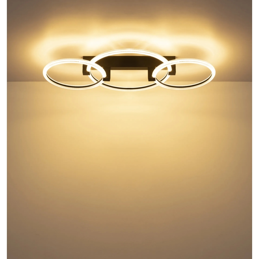 Globo - LED Stropní svítidlo LED/40W/230V 3000K 76,1x38 cm černá