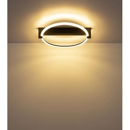 Globo - LED Stropní svítidlo LED/15W/230V 3000K 41,4x38 cm černá