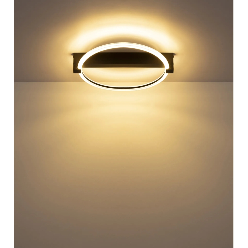 Globo - LED Stropní svítidlo LED/15W/230V 3000K 41,4x38 cm černá