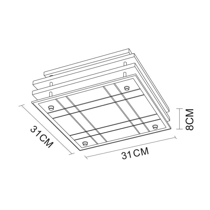 Globo - Stropní svítidlo 2xE27/60W/230V