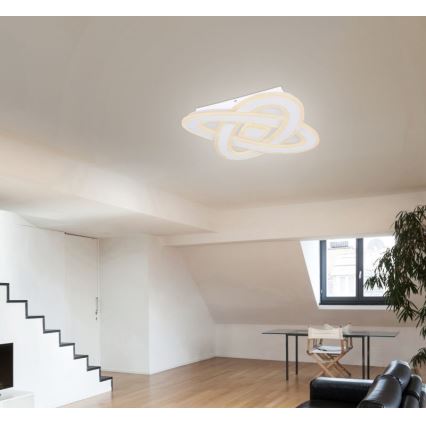 Globo - LED Stmívatelné stropní svítidlo LED/36W/230V 3000-6000K pr. 50 cm bílá + dálkové ovládání