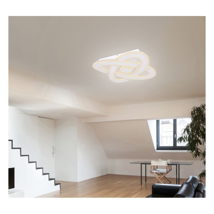 Globo - LED Stmívatelné stropní svítidlo LED/36W/230V 3000-6000K pr. 50 cm bílá + dálkové ovládání