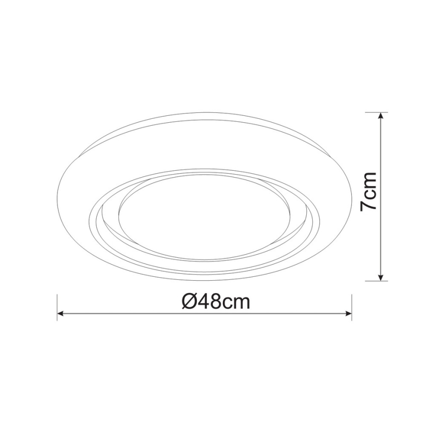 Globo - LED Stmívatelné stropní svítidlo LED/28W/230V 3000-6000K Tuya WiFi + dálkové ovládání
