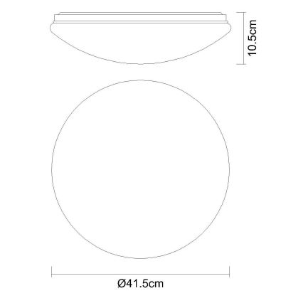 Globo - LED RGBW Stmívatelné stropní svítidlo LED/24W/230V + LED/8W 2700-6500K pr. 41 cm + dálkové ovládání