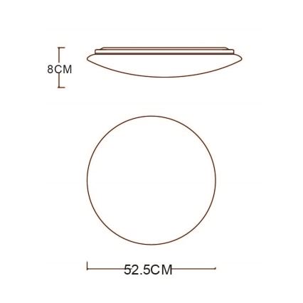 Globo - LED Stmívatelné stropní svítidlo LED/48W/230V 3000-6400K + dálkové ovládání