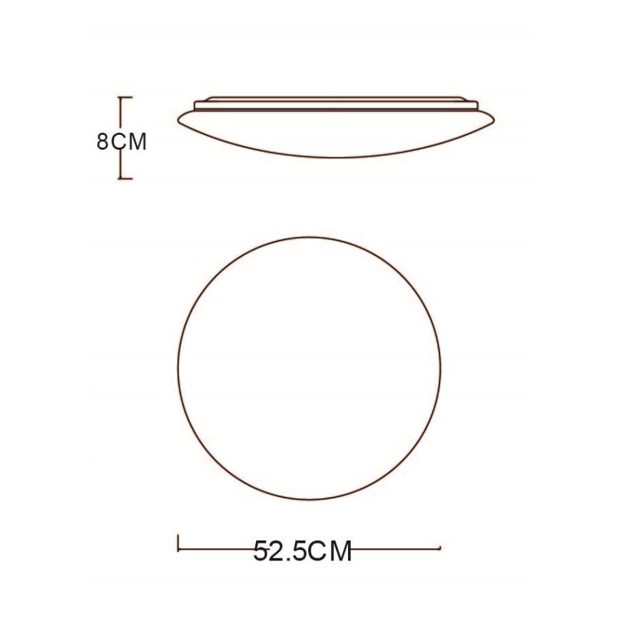 Globo - LED Stmívatelné stropní svítidlo LED/48W/230V 3000-6400K + dálkové ovládání