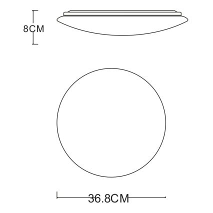 Globo - LED Stropní svítidlo LED/24W/230V