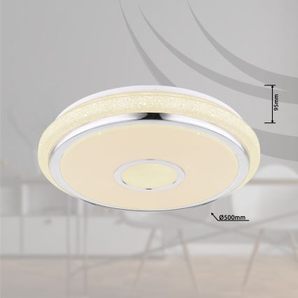 Globo - LED Stmívatelné stropní svítidlo LED/40W/230V 3000-6500K + dálkové ovládání