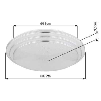 Globo - LED Stmívatelné stropní svítidlo LED/18W/230V pr. 40 cm 2700-6500K + dálkové ovládání