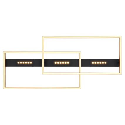 Globo 48461-54 - LED Stropní svítidlo LUFFY LED/54W/230V 39,8x90 cm černá/zlatá