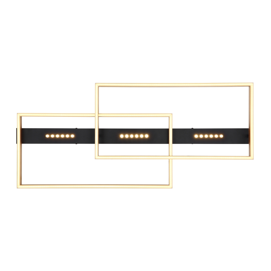 Globo 48461-54 - LED Stropní svítidlo LUFFY LED/54W/230V 39,8x90 cm černá/zlatá