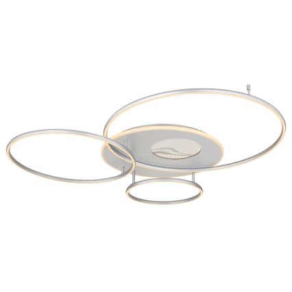 Globo - LED Stmívatelné stropní svítidlo LED/70W/230V 2700-6500K Wi-Fi Tuya matný chrom + dálkové ovládání
