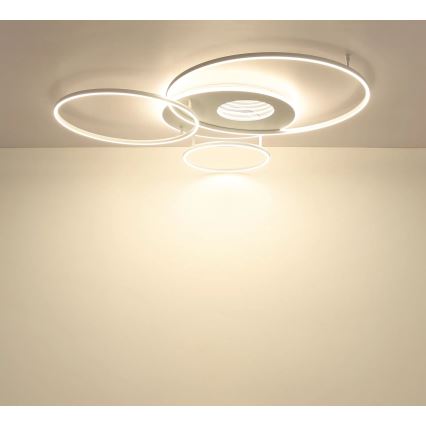 Globo - LED Stmívatelné stropní svítidlo LED/70W/230V 2700-6500K 105x26,5 cm bílá + dálkové ovládání