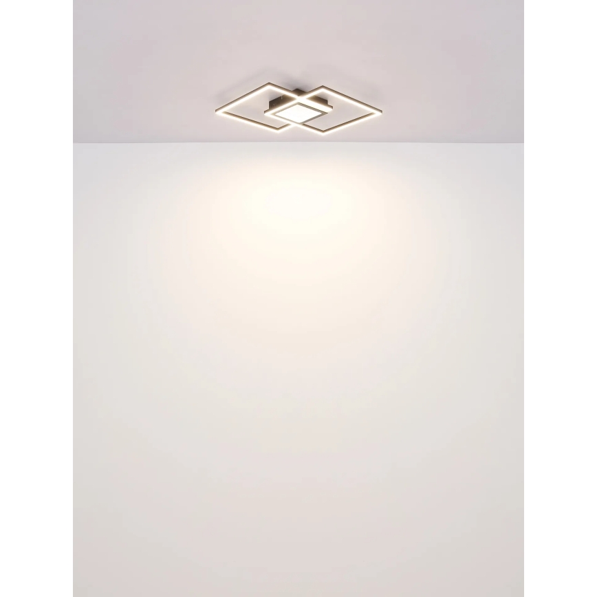 Globo - LED Stmívatelné stropní svítidlo LED/32W/230V 2700-6500K 42,6x42,6 cm černá + dálkové ovládání