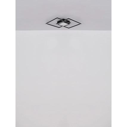 Globo - LED Stmívatelné stropní svítidlo LED/32W/230V 2700-6500K 42,6x42,6 cm černá + dálkové ovládání