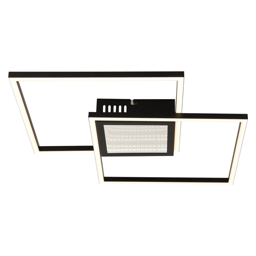 Globo - LED Stmívatelné stropní svítidlo LED/32W/230V 2700-6500K 42,6x42,6 cm černá + dálkové ovládání