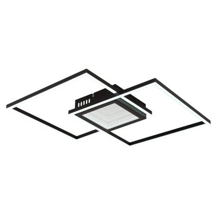 Globo - LED Stmívatelné stropní svítidlo LED/32W/230V 2700-6500K 42,6x42,6 cm černá + dálkové ovládání