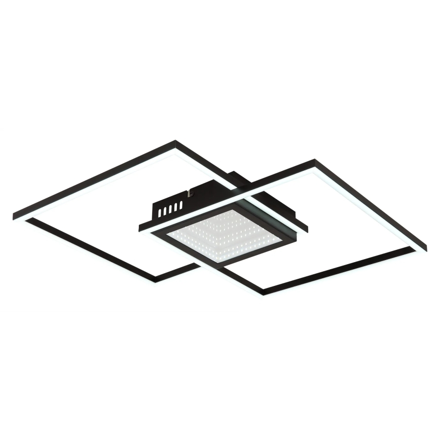 Globo - LED Stmívatelné stropní svítidlo LED/32W/230V 2700-6500K 42,6x42,6 cm černá + dálkové ovládání