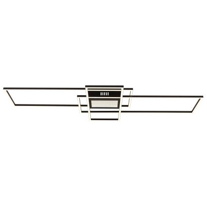 Globo - LED Stmívatelné stropní svítidlo LED/60W/230V 2700-6500K 42x110,8 cm černá + dálkové ovládání