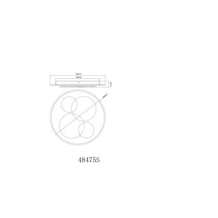 Globo - LED Stropní svítidlo LED/40W/230V 3000K pr. 49 cm