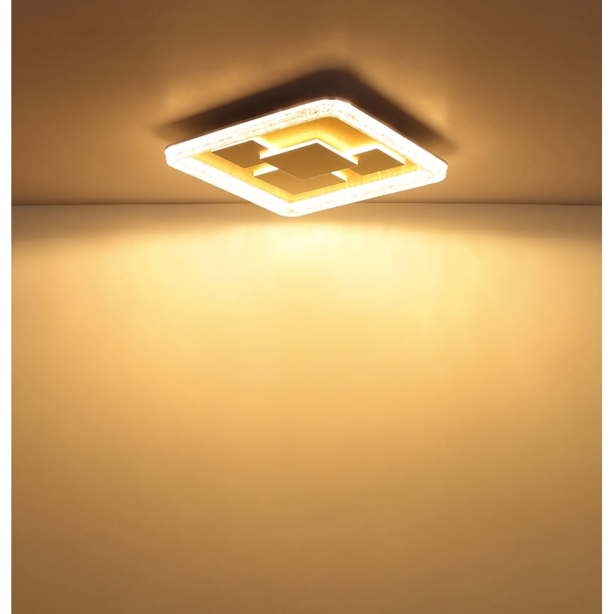 Globo - LED Stropní svítidlo LED/40W/230V 3000K 48,8x48,8 cm zlatá
