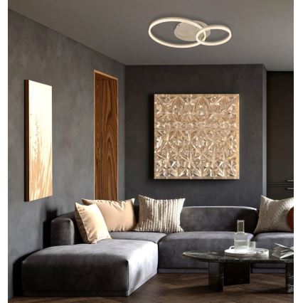 Globo - LED Stropní svítidlo LED/30W/230V 3000K 70x50 cm béžová