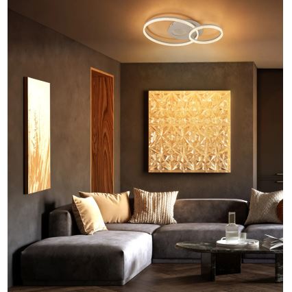 Globo - LED Stropní svítidlo LED/30W/230V 3000K 70x50 cm béžová