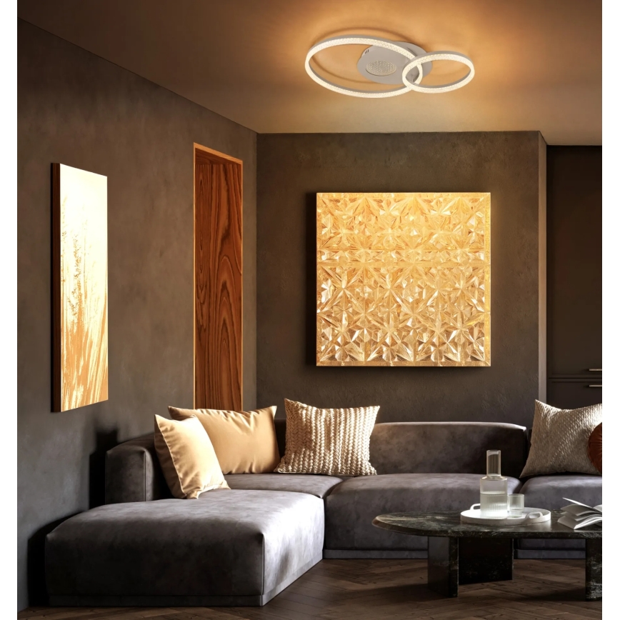 Globo - LED Stropní svítidlo LED/30W/230V 3000K 70x50 cm béžová