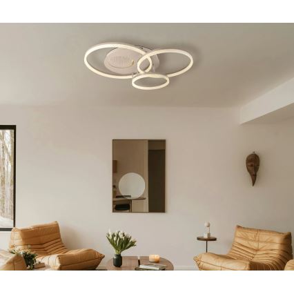 Globo - LED Stropní svítidlo LED/40W/230V 3000K 78x60 cm béžová