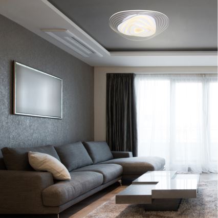 Globo - LED Stmívatelné stropní svítidlo LED/40W/230V 3000-6500K 50,2x48,8 cm Wi-Fi Tuya + dálkové ovládání