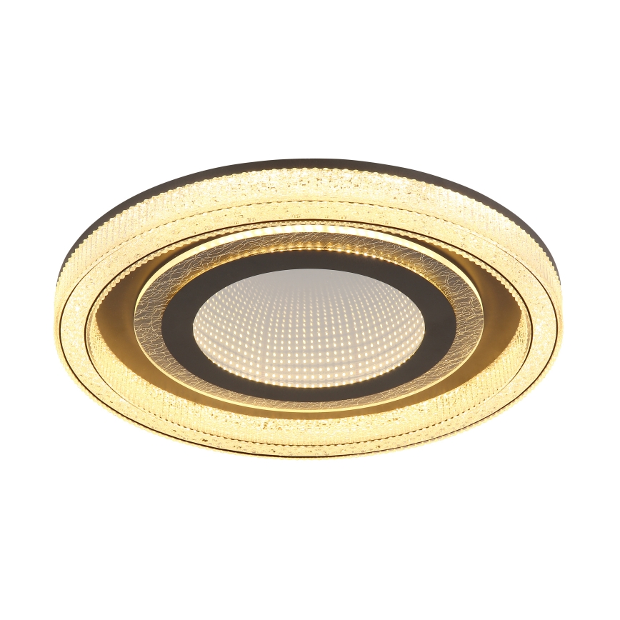 Globo - LED Stmívatelné stropní svítidlo LED/48W/230V 2700-6000K pr. 48 cm antracit + dálkové ovládání