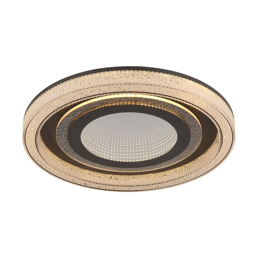 Globo - LED Stmívatelné stropní svítidlo LED/48W/230V 2700-6000K pr. 48 cm antracit + dálkové ovládání