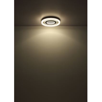 Globo - LED Stmívatelné stropní svítidlo LED/48W/230V 2700-6000K pr. 48 cm antracit + dálkové ovládání